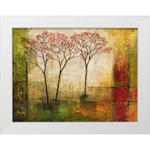 Morning Luster II White Modern Wood Framed Art Print by Klung, Mike