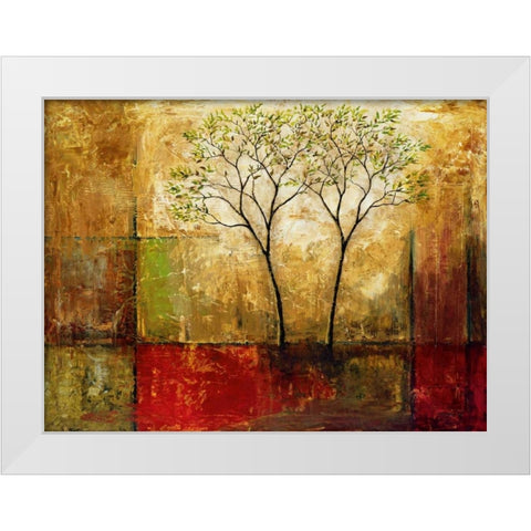 Morning Luster I White Modern Wood Framed Art Print by Klung, Mike