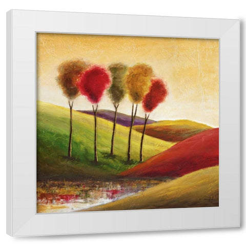 Endless Hills II White Modern Wood Framed Art Print by Klung, Mike