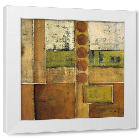 Diversity I White Modern Wood Framed Art Print by Klung, Mike