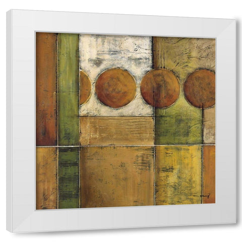 Diversity II White Modern Wood Framed Art Print by Klung, Mike