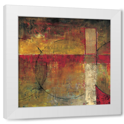 Motion I White Modern Wood Framed Art Print by Klung, Mike