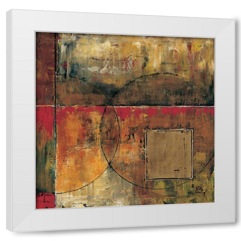 Motion II White Modern Wood Framed Art Print by Klung, Mike