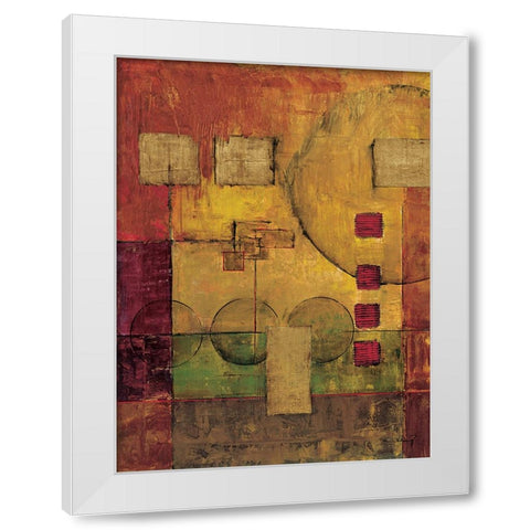 Journey I White Modern Wood Framed Art Print by Klung, Mike