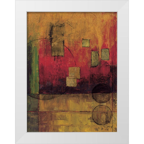 Journey II White Modern Wood Framed Art Print by Klung, Mike