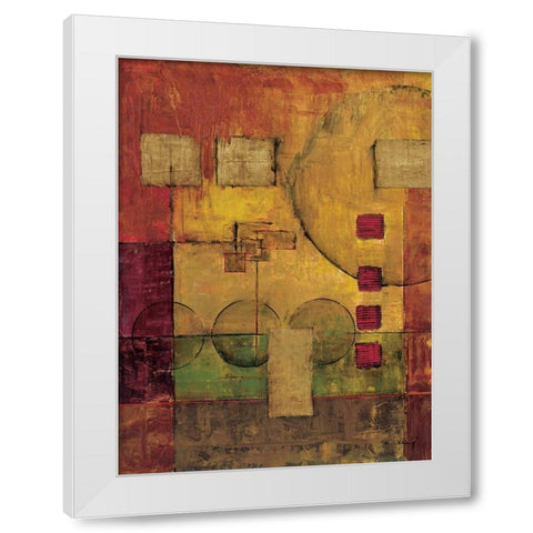 Journey I White Modern Wood Framed Art Print by Klung, Mike