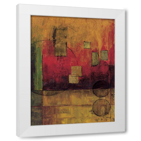 Journey II White Modern Wood Framed Art Print by Klung, Mike