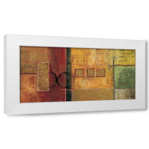 Harmony I White Modern Wood Framed Art Print by Klung, Mike