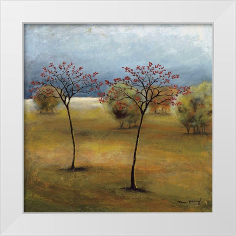 Observation II White Modern Wood Framed Art Print by Klung, Mike