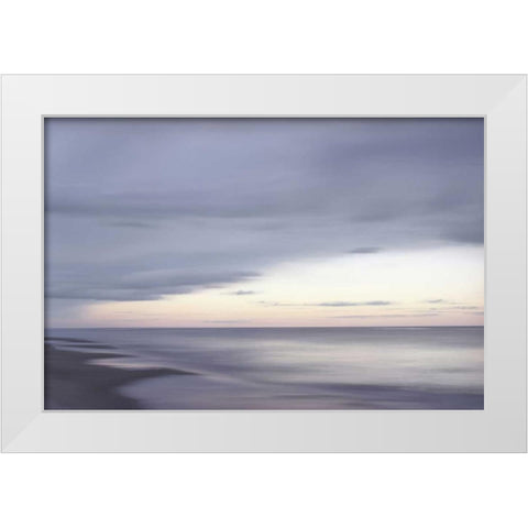 Calm on the Water White Modern Wood Framed Art Print by Olsen, Maggie