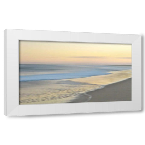 Pastel Horizon White Modern Wood Framed Art Print by Olsen, Maggie