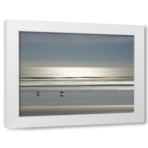 Partners White Modern Wood Framed Art Print by Olsen, Maggie