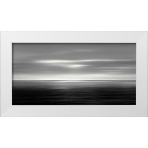 On the Sea I White Modern Wood Framed Art Print by Olsen, Maggie