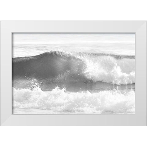 Wave I White Modern Wood Framed Art Print by Olsen, Maggie