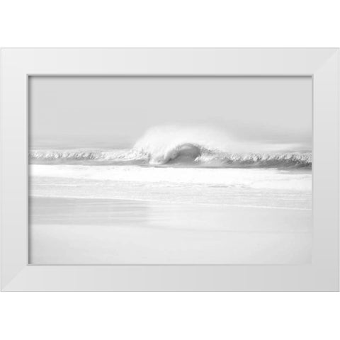 Wave II White Modern Wood Framed Art Print by Olsen, Maggie