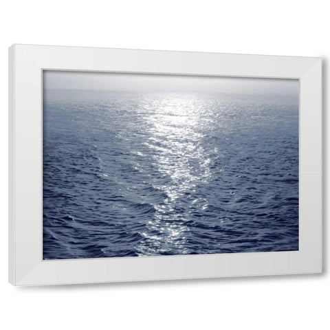 Open Sea I White Modern Wood Framed Art Print by Olsen, Maggie