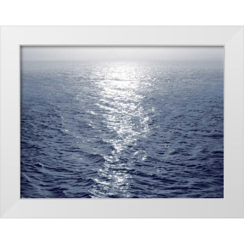 Open Sea I White Modern Wood Framed Art Print by Olsen, Maggie