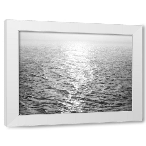 Open Sea II White Modern Wood Framed Art Print by Olsen, Maggie