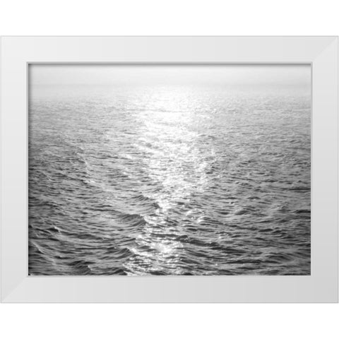 Open Sea II White Modern Wood Framed Art Print by Olsen, Maggie