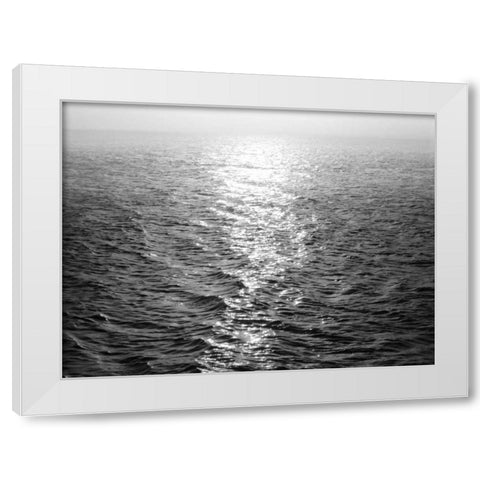 Open Sea III White Modern Wood Framed Art Print by Olsen, Maggie