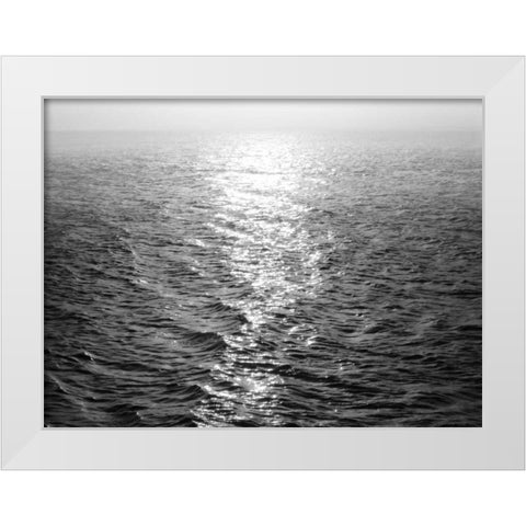 Open Sea III White Modern Wood Framed Art Print by Olsen, Maggie