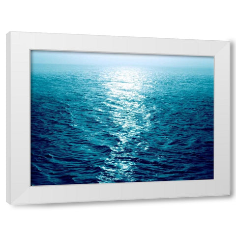 Open Sea IV White Modern Wood Framed Art Print by Olsen, Maggie