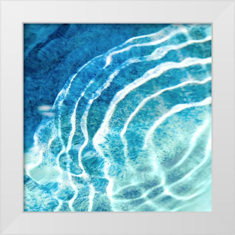 Ripple Reflection I White Modern Wood Framed Art Print by Olsen, Maggie