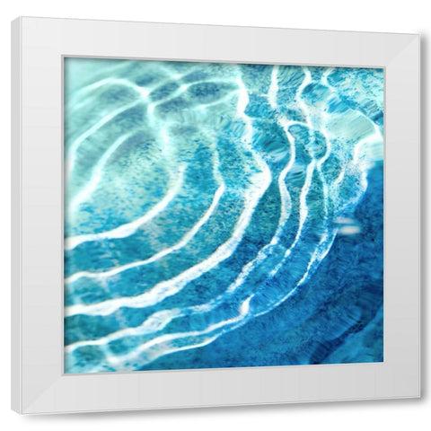 Ripple Reflection II White Modern Wood Framed Art Print by Olsen, Maggie