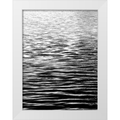 Ocean Current BW I White Modern Wood Framed Art Print by Olsen, Maggie