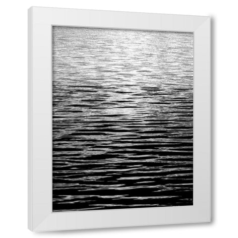 Ocean Current BW II White Modern Wood Framed Art Print by Olsen, Maggie