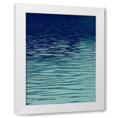 Ocean Current Blue I White Modern Wood Framed Art Print by Olsen, Maggie