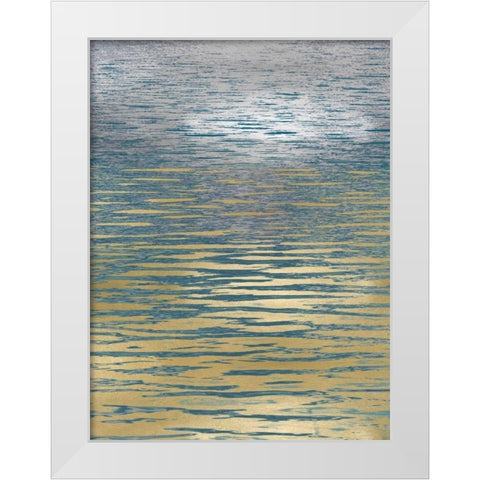 Ocean Current Reflection II White Modern Wood Framed Art Print by Olsen, Maggie