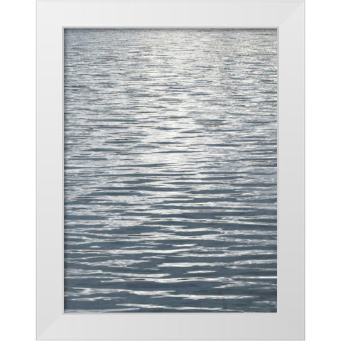 Ocean Current II White Modern Wood Framed Art Print by Olsen, Maggie