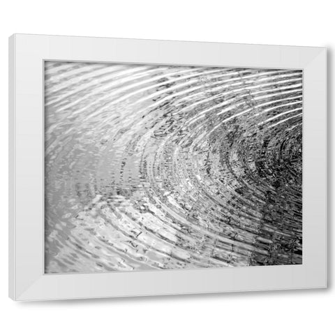 Ripples I White Modern Wood Framed Art Print by Olsen, Maggie