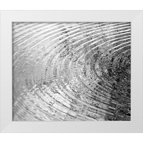 Ripples I White Modern Wood Framed Art Print by Olsen, Maggie