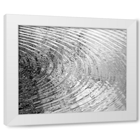 Ripplies II White Modern Wood Framed Art Print by Olsen, Maggie