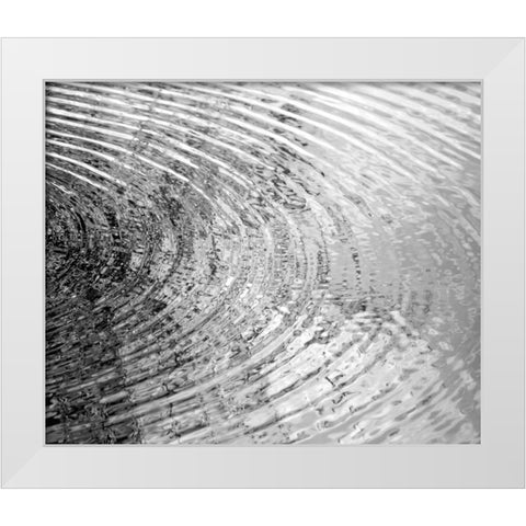 Ripplies II White Modern Wood Framed Art Print by Olsen, Maggie