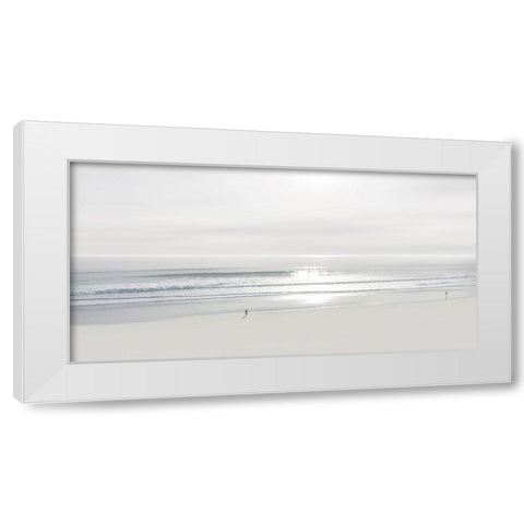 Beach Walk II White Modern Wood Framed Art Print by Olsen, Maggie