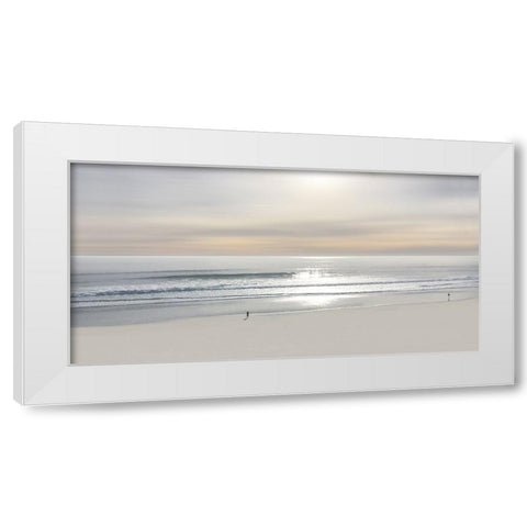 Beach Walk III White Modern Wood Framed Art Print by Olsen, Maggie