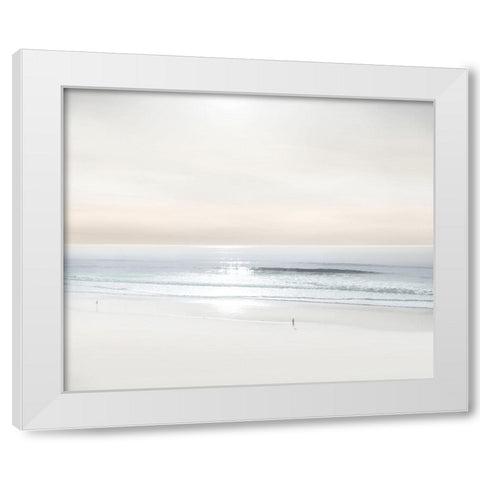 Beach Walk V White Modern Wood Framed Art Print by Olsen, Maggie