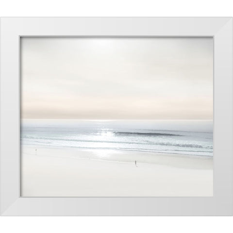 Beach Walk V White Modern Wood Framed Art Print by Olsen, Maggie