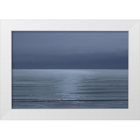 Moonlit Ocean I White Modern Wood Framed Art Print by Olsen, Maggie