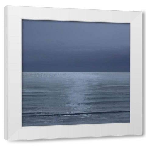 Moonlit Ocean II White Modern Wood Framed Art Print by Olsen, Maggie