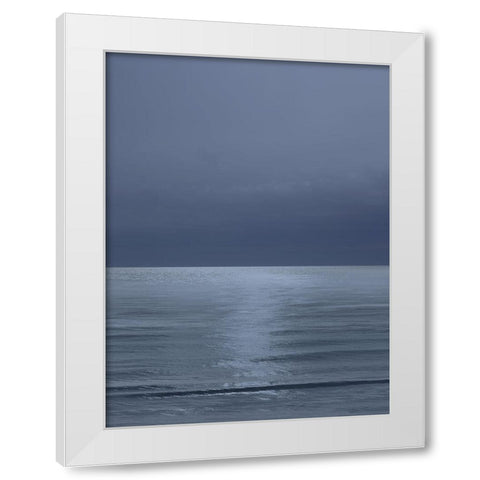 Moonlit Ocean III White Modern Wood Framed Art Print by Olsen, Maggie