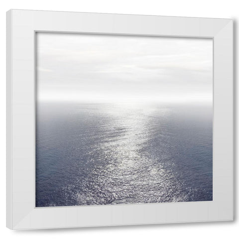 Ocean Light Indigo I White Modern Wood Framed Art Print by Olsen, Maggie