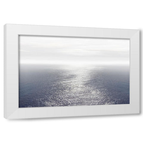 Ocean Light Indigo II White Modern Wood Framed Art Print by Olsen, Maggie