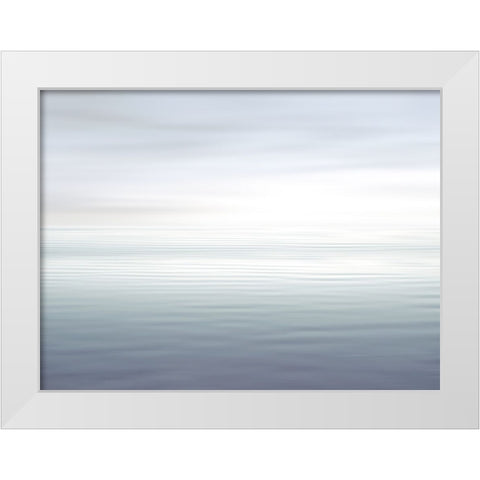 Ocean Ripples I White Modern Wood Framed Art Print by Olsen, Maggie