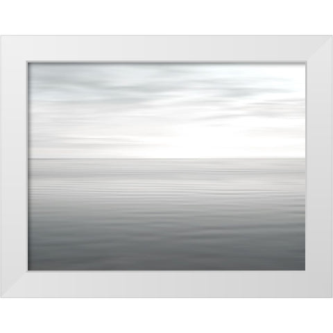 Ocean Ripples II White Modern Wood Framed Art Print by Olsen, Maggie