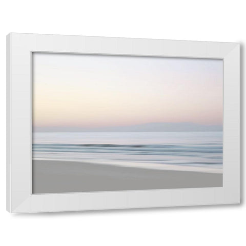 Quiet Beach I White Modern Wood Framed Art Print by Olsen, Maggie