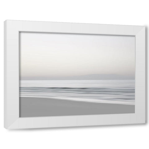 Quiet Beach II White Modern Wood Framed Art Print by Olsen, Maggie